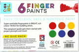 iHeart Art JR 6 Washable Finger Paints