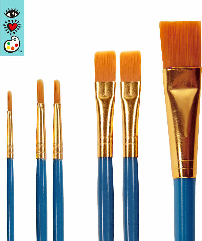 iHeart Art Paintbrushes (6pc)