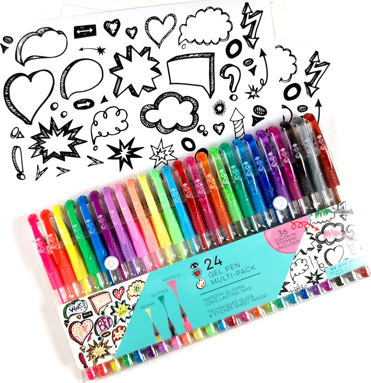 iHeart Art 24 Gel Pen Multi-pack