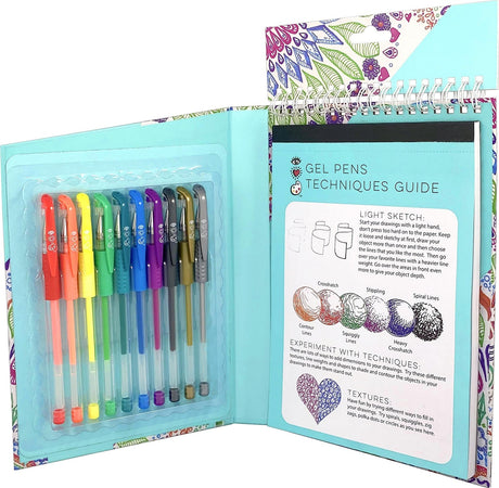 iHeart Art Travel Art Pack Gel Pens All In 1 Paper Pad Drawing Set