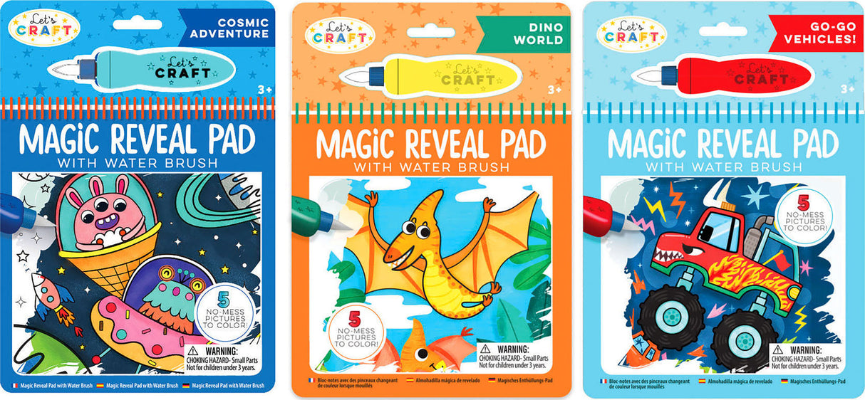 Let's Craft Magic Reveal (assortment) Space, Dinos,vehicles