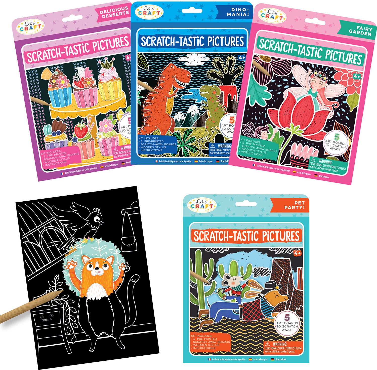 Scratch-Tastic Pictures Assortment (styles vary) – Toys on the Square