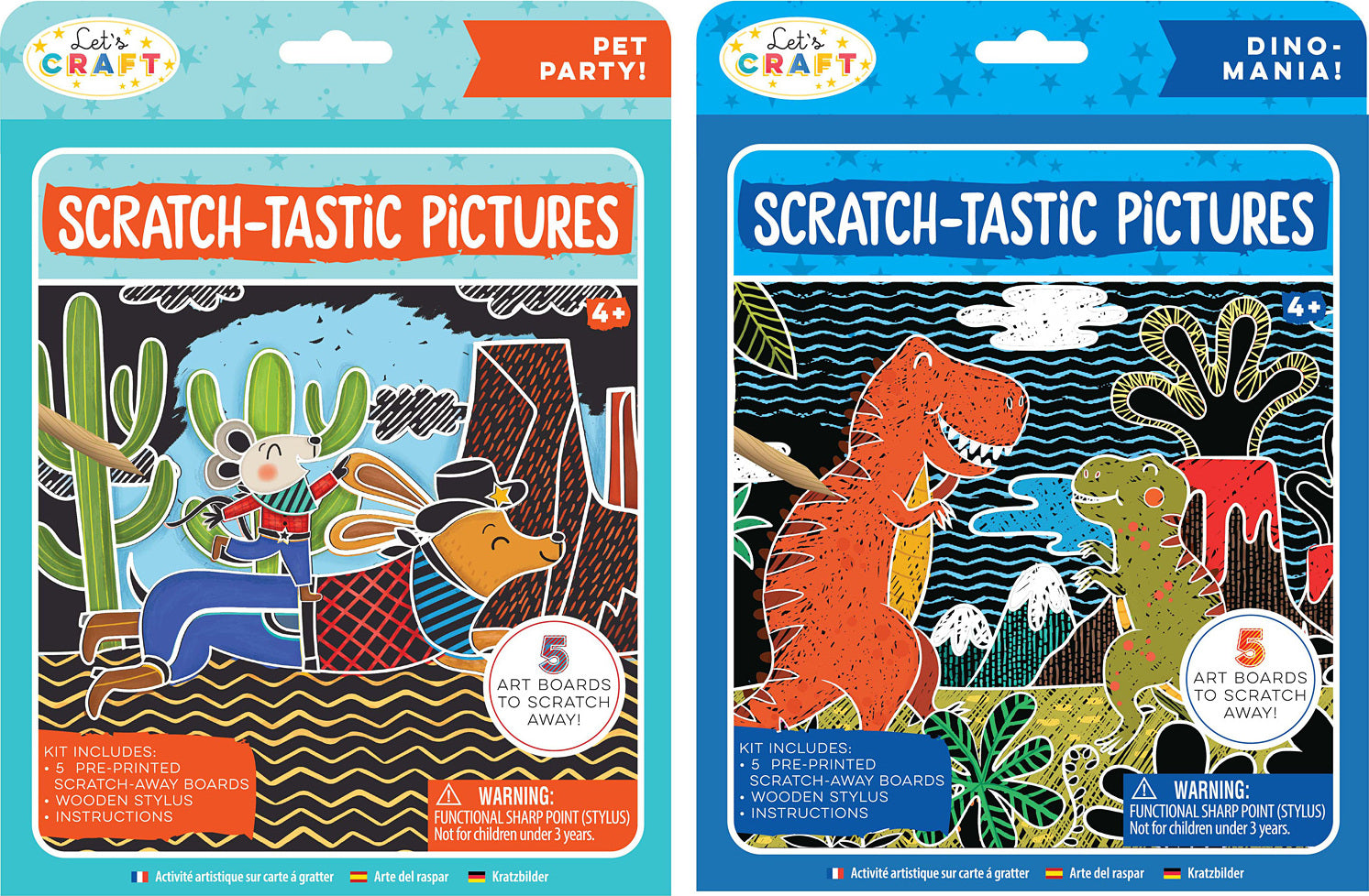 Scratch-Tastic Pictures Assortment (styles vary) – Toys on the Square