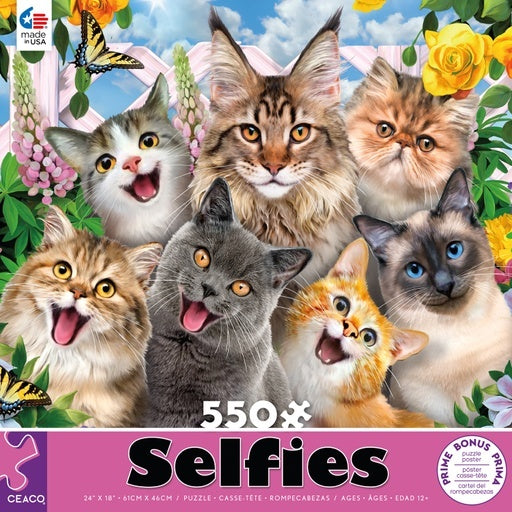 550 pc Selfies Feline Friends