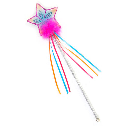 Glitter Rainbow Wand (multi Pastel Hot Pink)