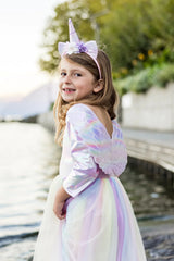 Alicorn Dress with Wings & Headband (Size 3-4)