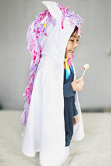 White Unicorn Cape (Size 2-3)