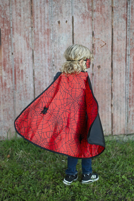 Spider Bat Reversible Cape And Mask (Size 3-4)