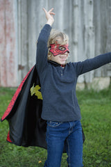 Spider Bat Reversible Cape And Mask (Size 3-4)