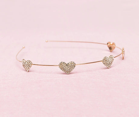 Boutique Rhinestone Heart Headband