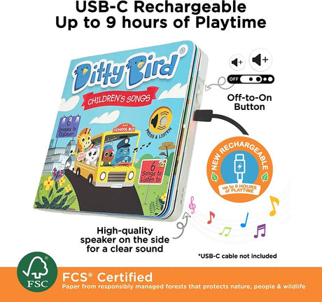 Ditty Bird Children's Songs Book