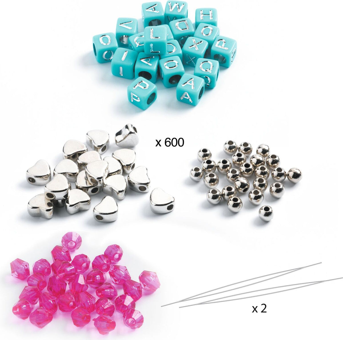 Alphabet Beads Silver