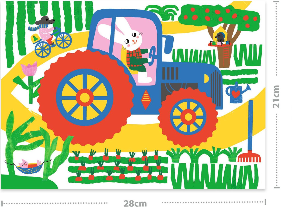 DJECO Learning about Vehicles Scratch Cards Activity