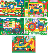 DJECO Learning about Vehicles Scratch Cards Activity