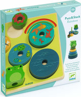 Puzz and Stack Rainbow Wooden Puzzle