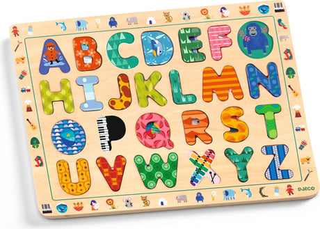 DJECO ABC International Wooden Puzzle