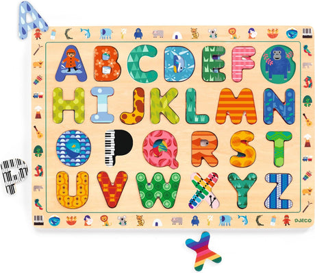 DJECO ABC International Wooden Puzzle