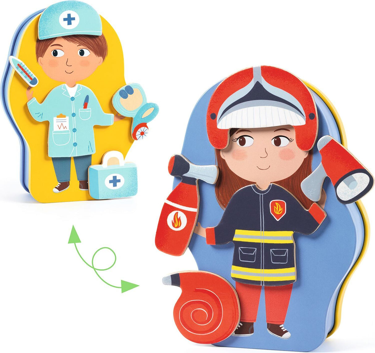 Djeco Jobissimo Magnetic Dress Up Activity Toy