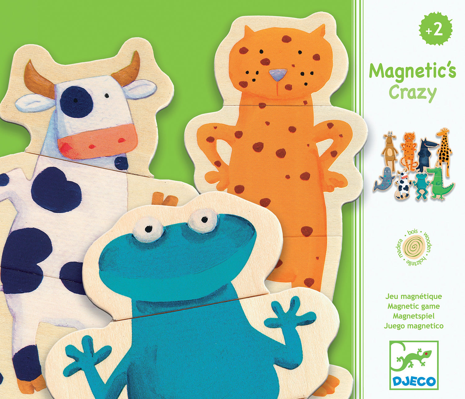 Crazy Animal Mix & Match Wooden Magnets – Toys on the Square