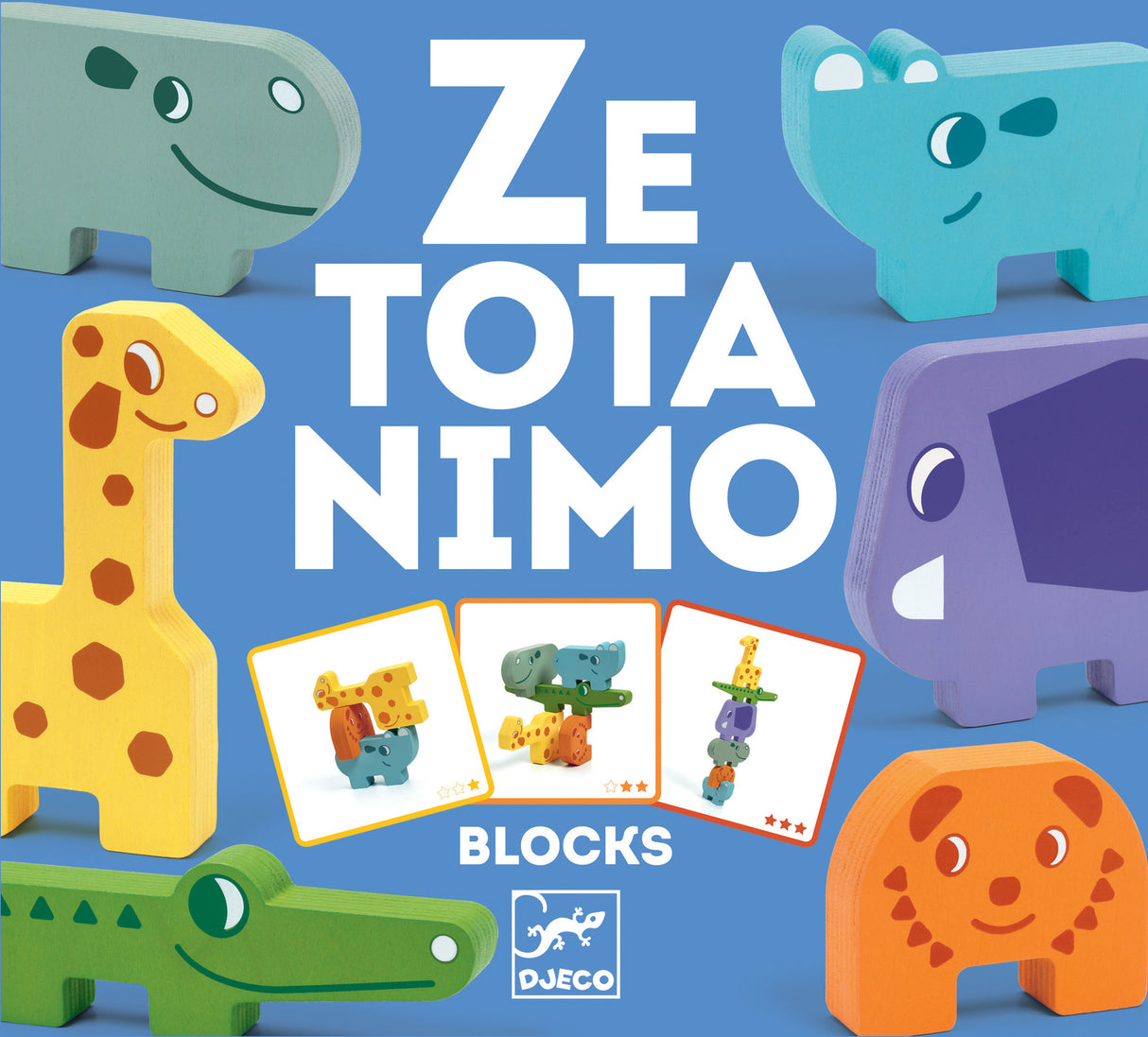 Djeco Ze Totanimo Wooden Animal Stacking Game