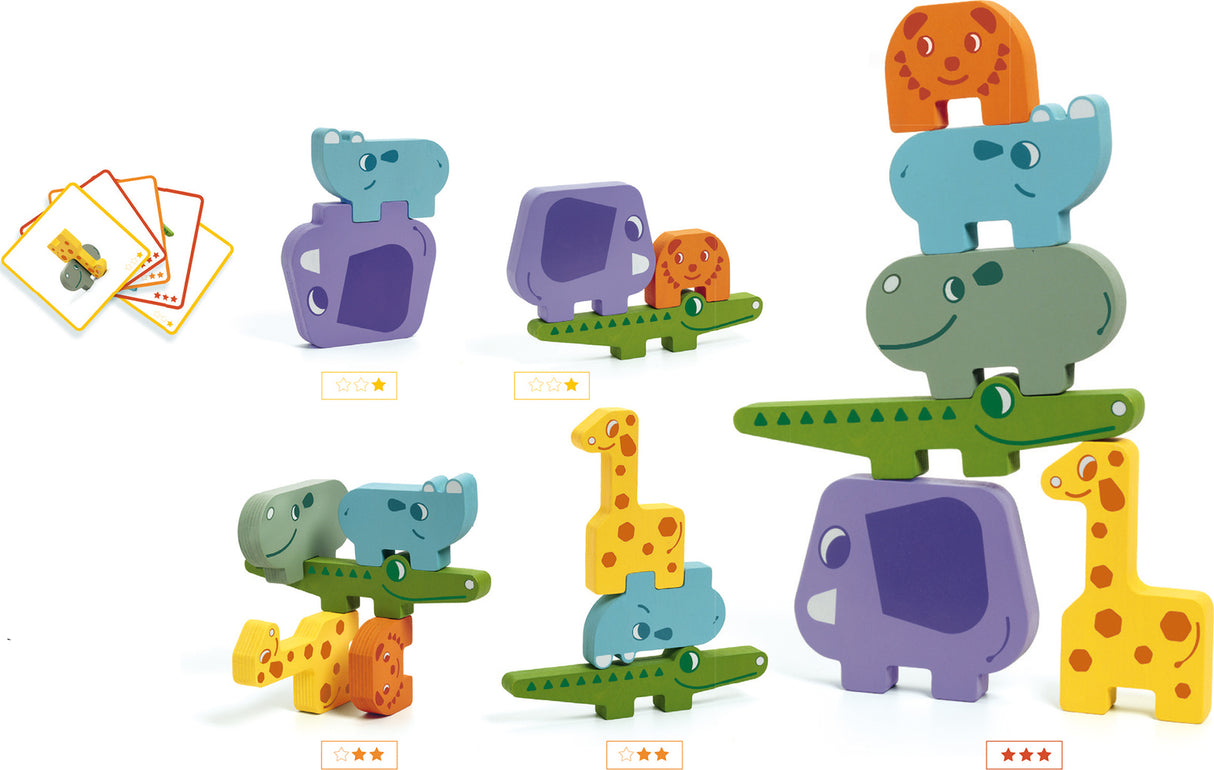 Djeco Ze Totanimo Wooden Animal Stacking Game