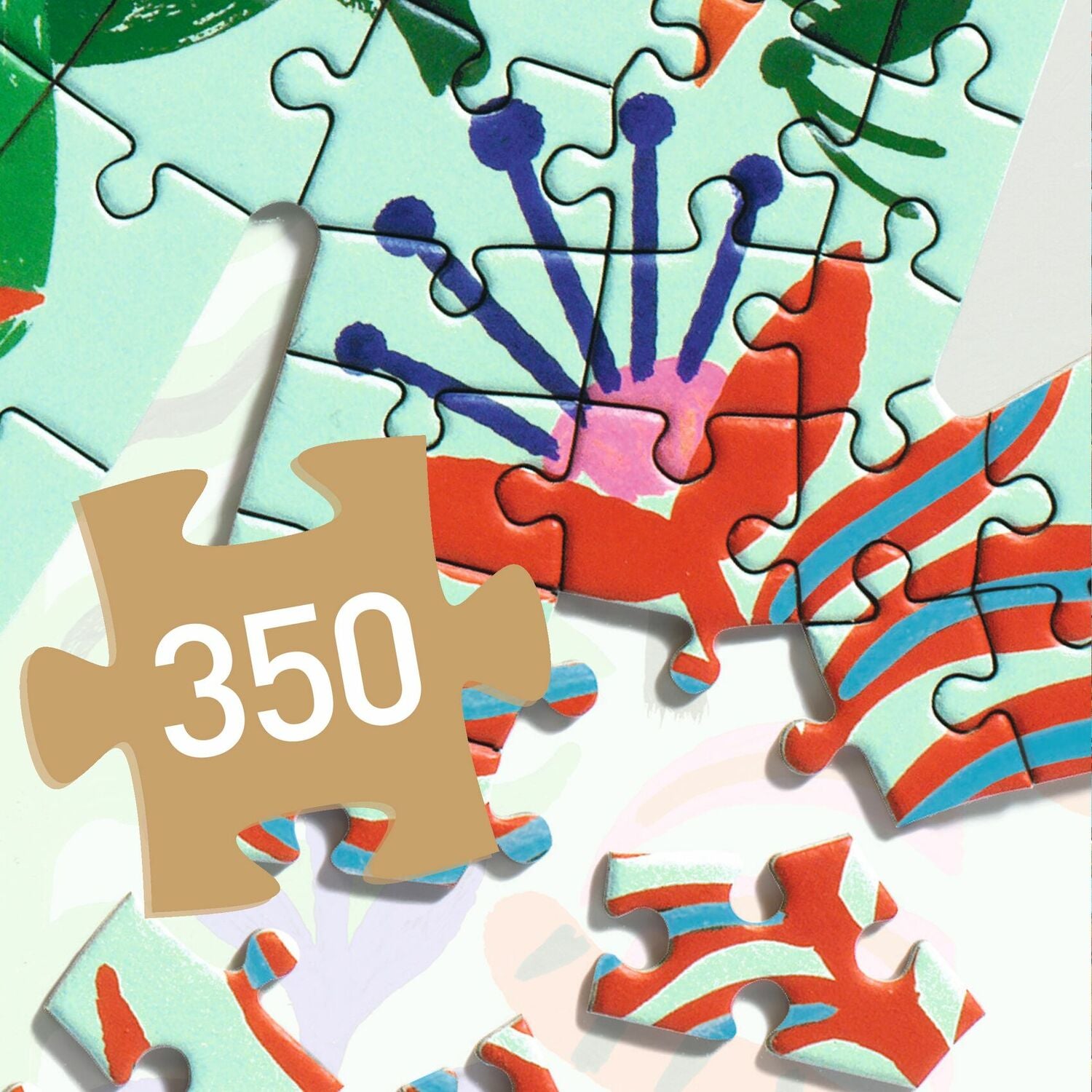 Monkey 350pc Puzz'Art Shaped Jigsaw Puzzle + Poster – Toys on the