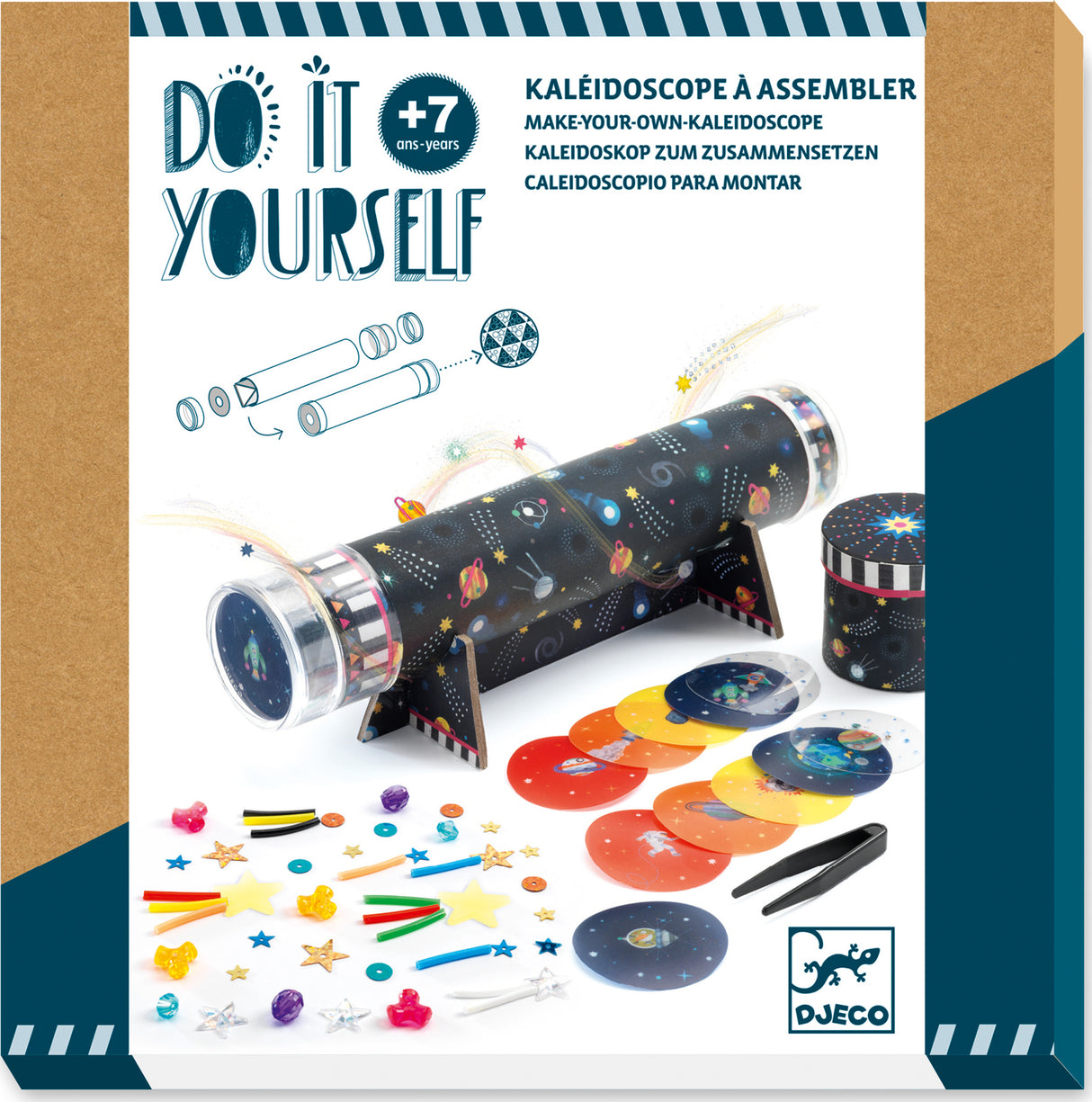 Djeco Space Immersion Diy Kaleidoscope Craft Kit