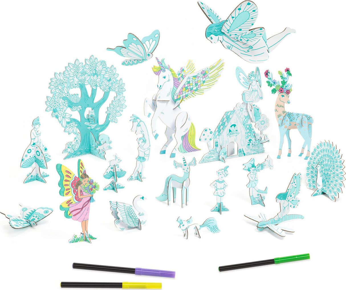 DJECO Fairy World Color. Assemble. Play. DIY Craft Kit