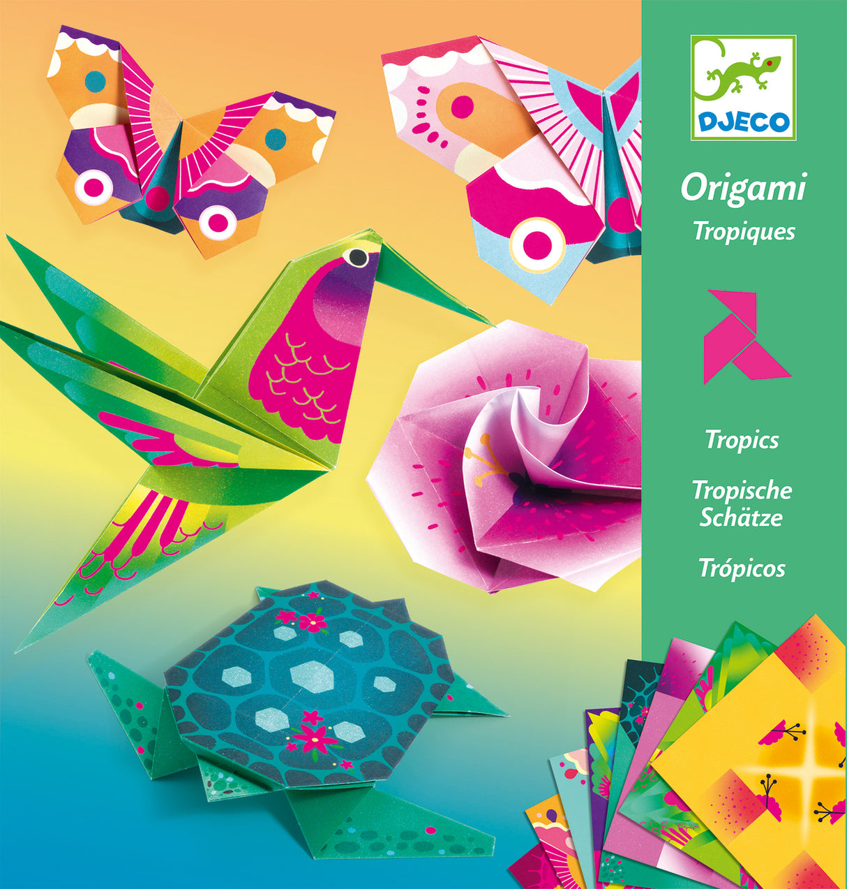 Djeco Tropics Origami Paper Craft Kit