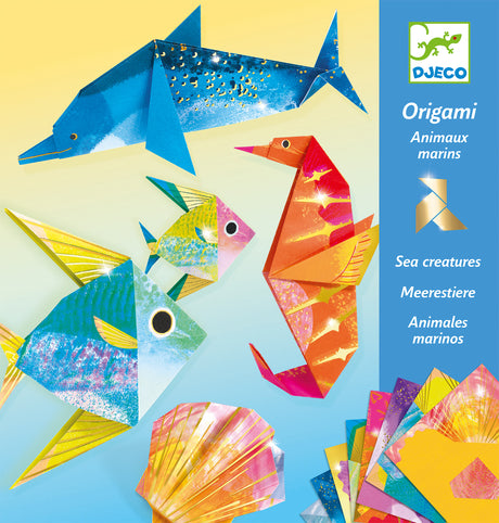 Djeco Sea Creatures Origami Paper Craft Kit