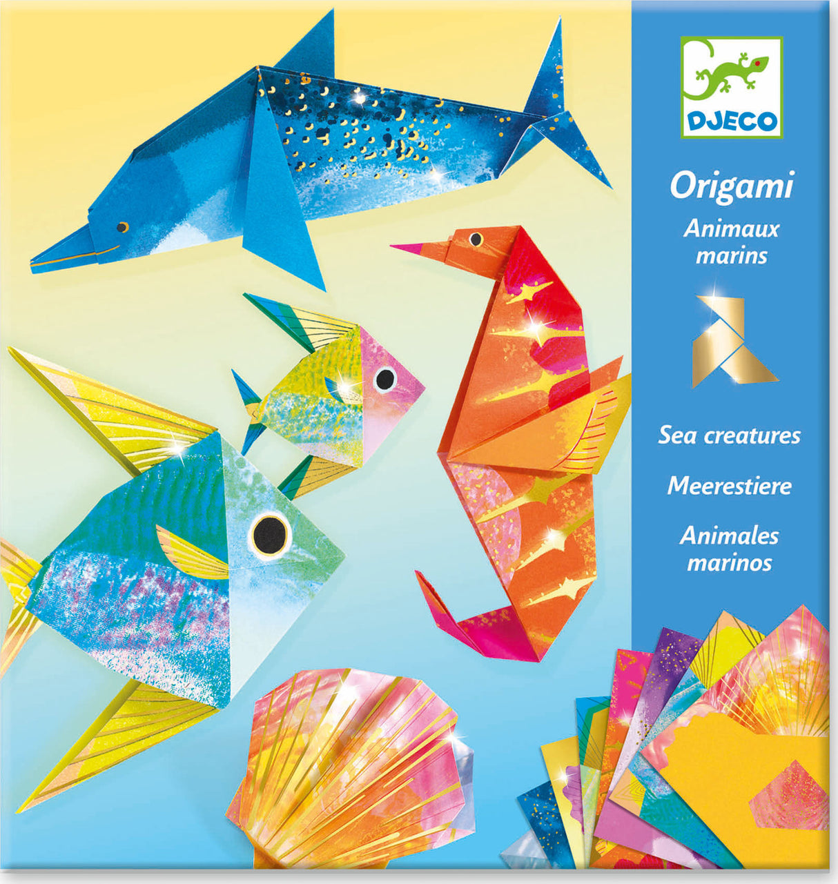 Djeco Sea Creatures Origami Paper Craft Kit