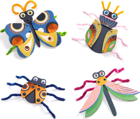 DJECO Fuzzy Bugs 3D Collage