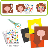 Djeco Hair Dresser Sticker Collage Activity