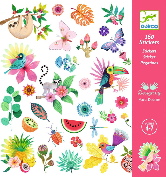 DJECO Paradise Sticker Sheets