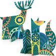 Folk Animal Scratch Card Sculptures Activity Set