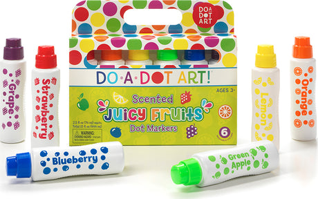 Juicy Fruits Scented 6 Pack Dot Markers