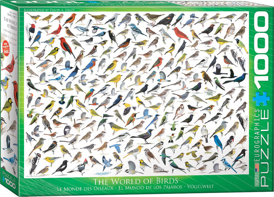 The World of Birds by David Sibley 1000-Piece Puzzle 