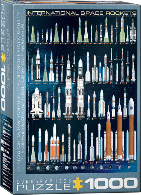 International Space Rockets 1000-Piece Puzzle 