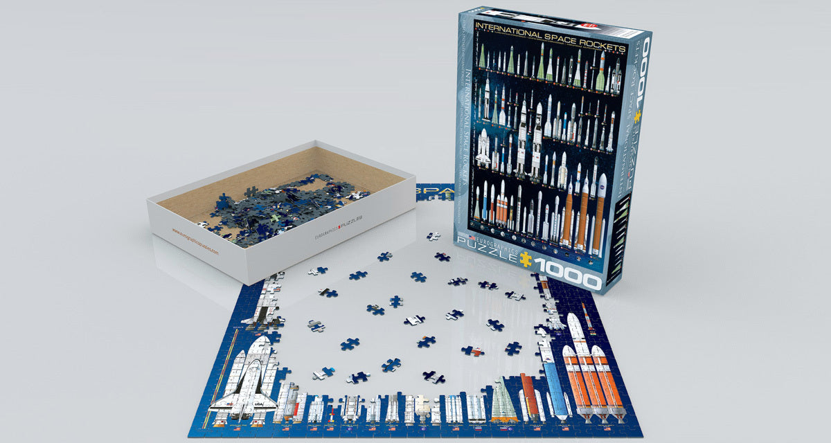 International Space Rockets 1000-Piece Puzzle 