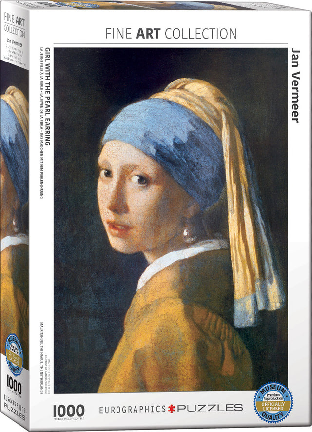 Girl with the Pearl Earring by Jan Vermeer de Delft 1000-Piece Puzzle