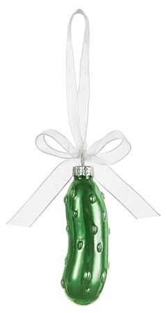 Christmas Pickle Ornament In Window Gift Box