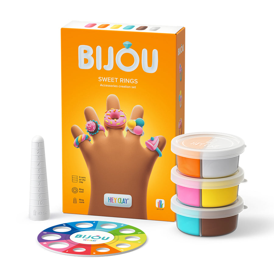 Hey Clay Bijou Sweet Rings – Toys on the Square