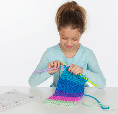 Learn to Knit Pocket Scarf