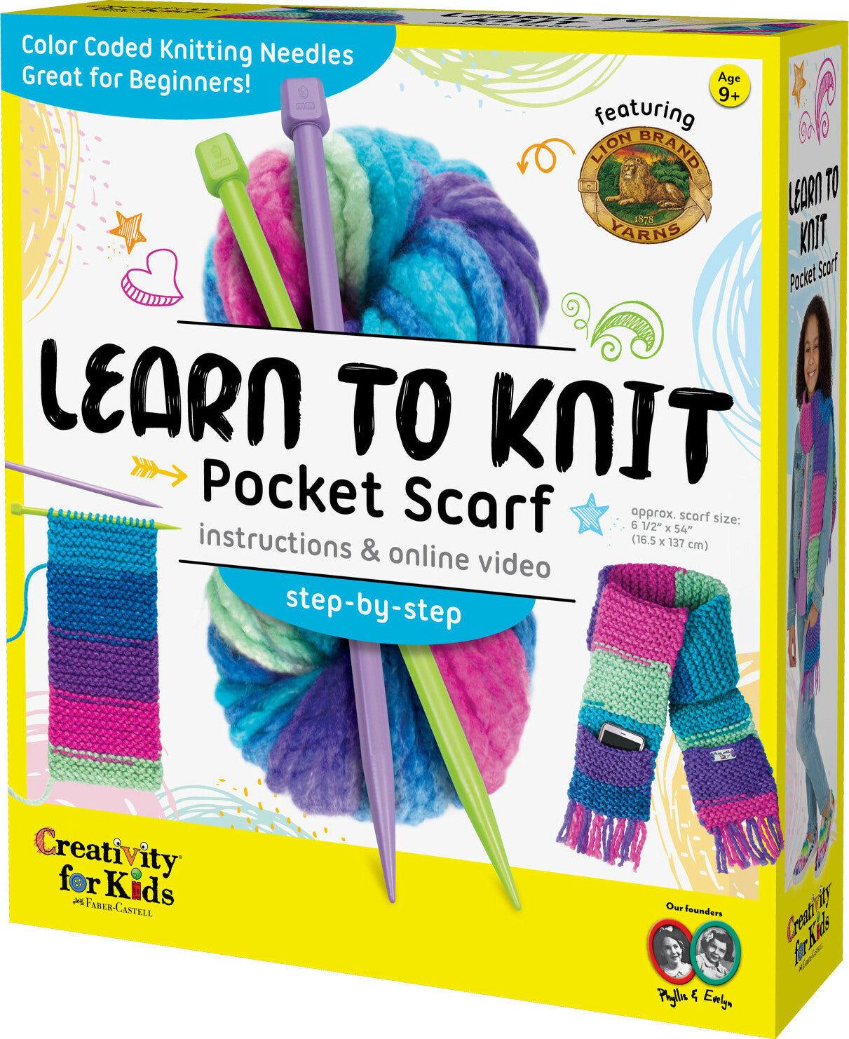 Learn to Knit Pocket Scarf