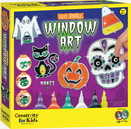 Halloween Easy Sparkle Window Art