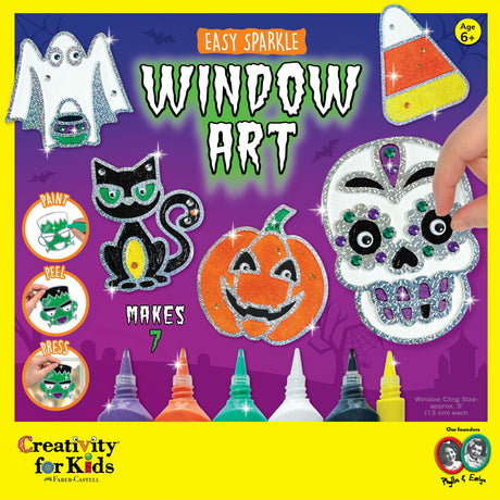 Halloween Easy Sparkle Window Art