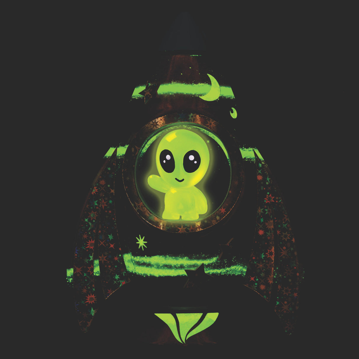 Glow In The Dark Sand Art Rocket Ship