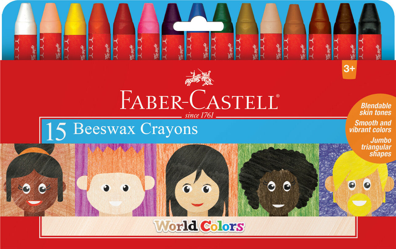 World Colors - 15ct Beeswax Crayons – Toys on the Square