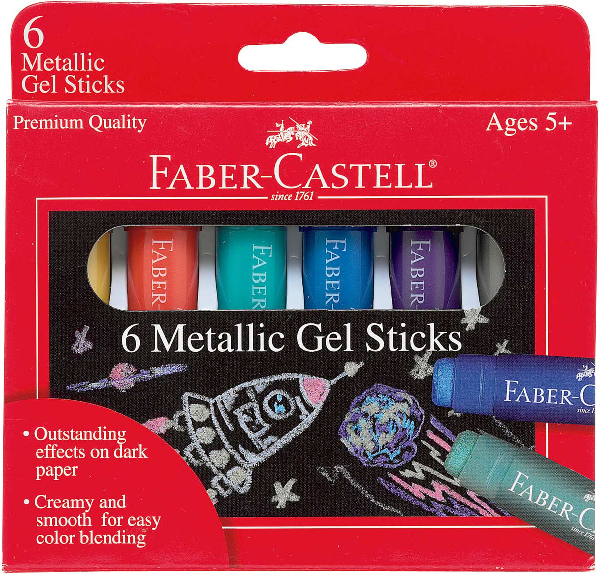 6 ct Metallic Gel Sticks