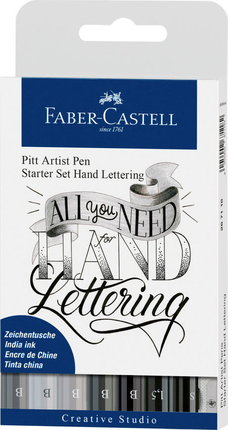 Pitt Artist Pen® Hand Lettering Starter Set - Wallet of 8